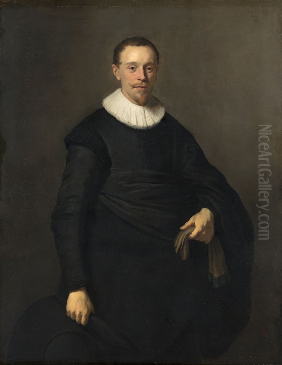 Portrait of a Man Oil Painting by Jacob Adriaensz Backer