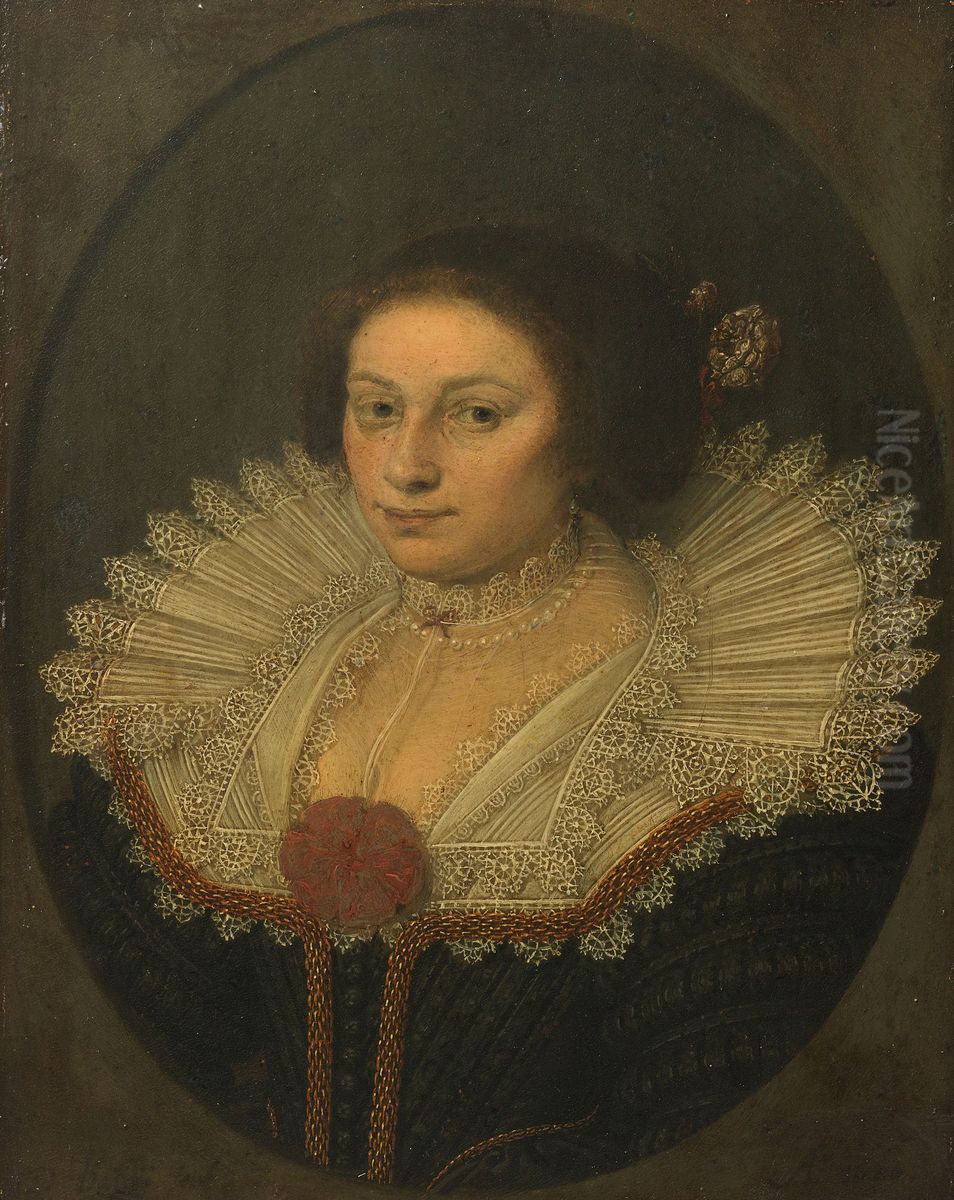 Portrait of Aertje Witsen  (1599-1652) Oil Painting by David Bailly