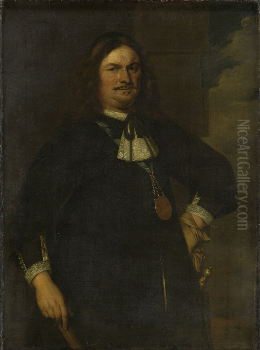 Portrait of Adriaan Banckert (1620-1684) Oil Painting by Hendrick Berckman