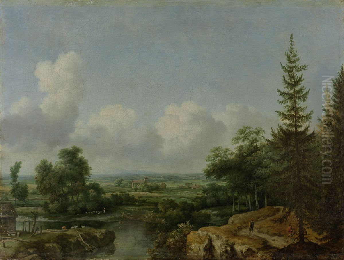 Swedish Landscape Oil Painting by Allaert van Everdingen