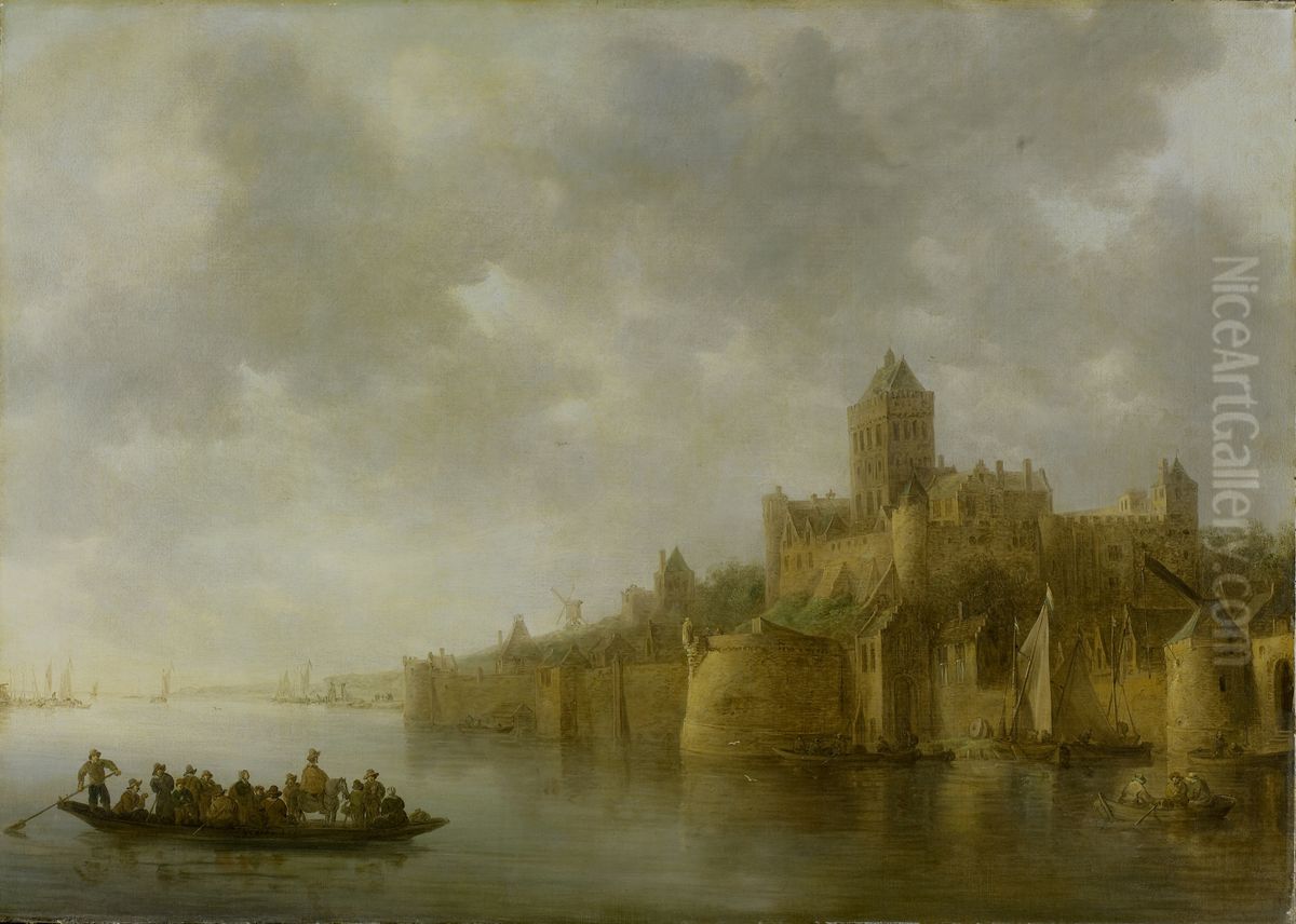 Het Valkhof in Nijmegen Oil Painting by Jan van Goyen