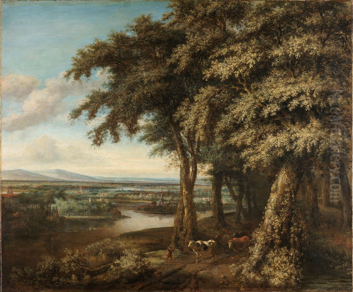 The Entrance to the Woods Oil Painting by Philips Koninck