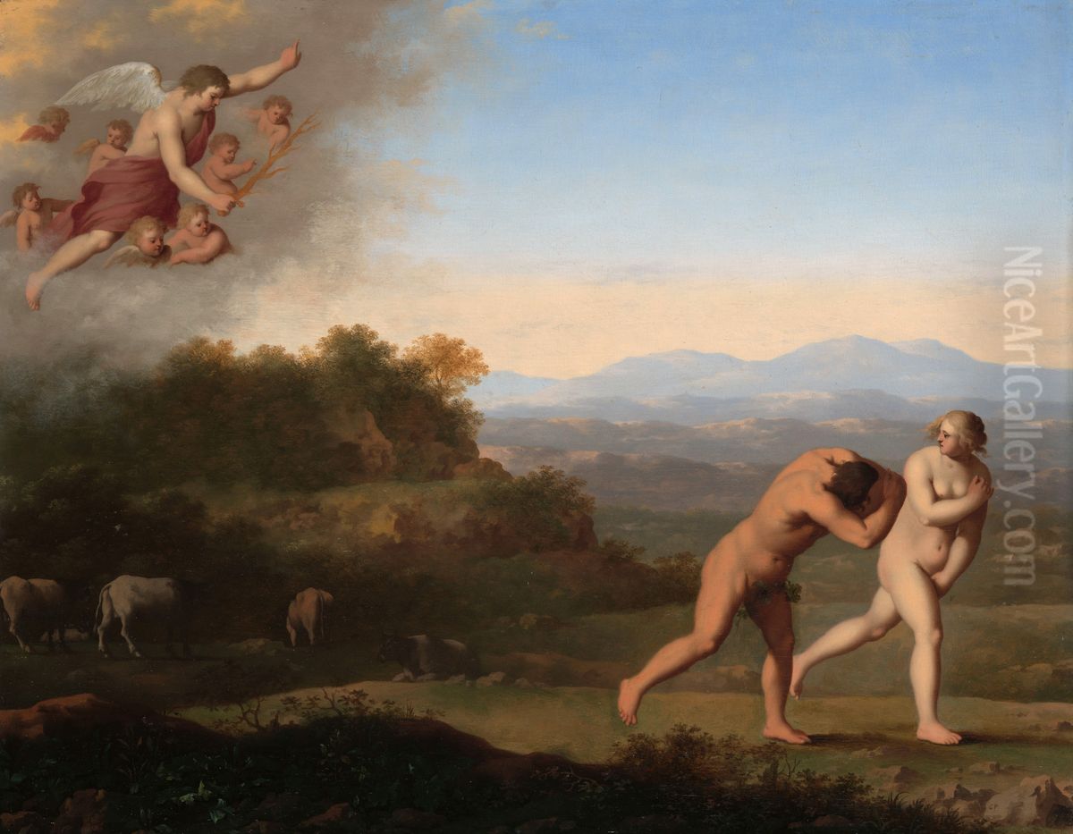 23-24) Oil Painting by Cornelius van Poelenburgh