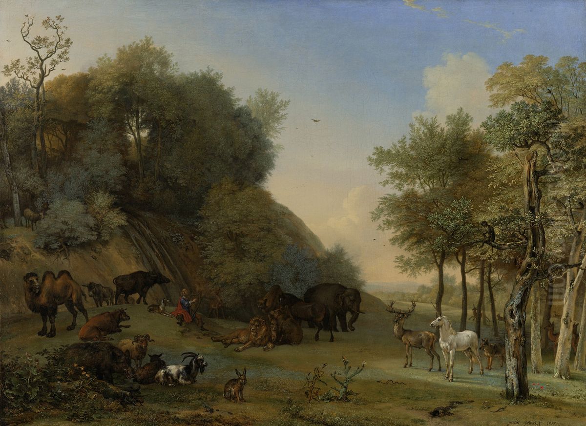 Orpheus and the Animals Oil Painting by Paulus Potter