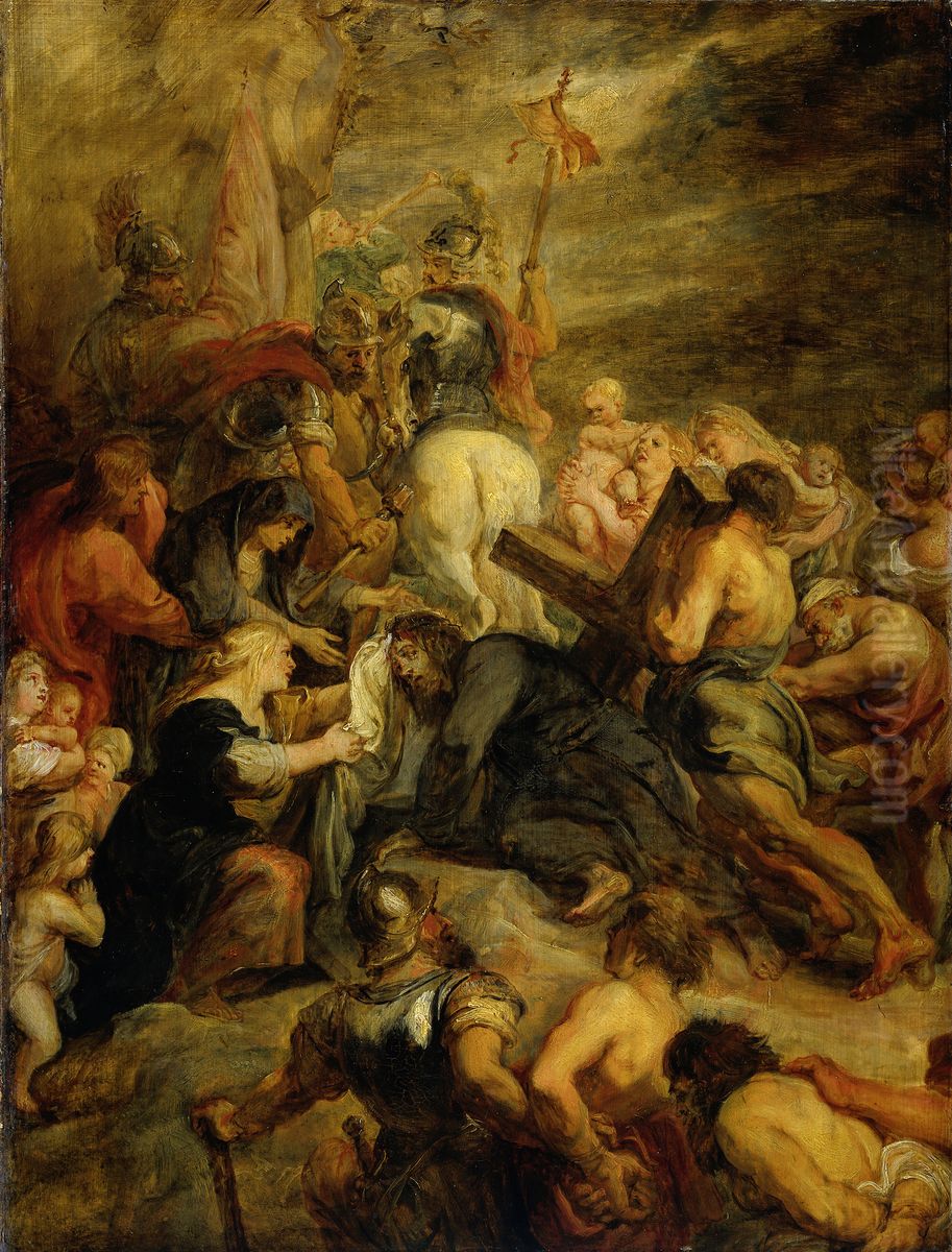 Christ Carrying the Cross Oil Painting by (studio of) Rubens, Peter Paul