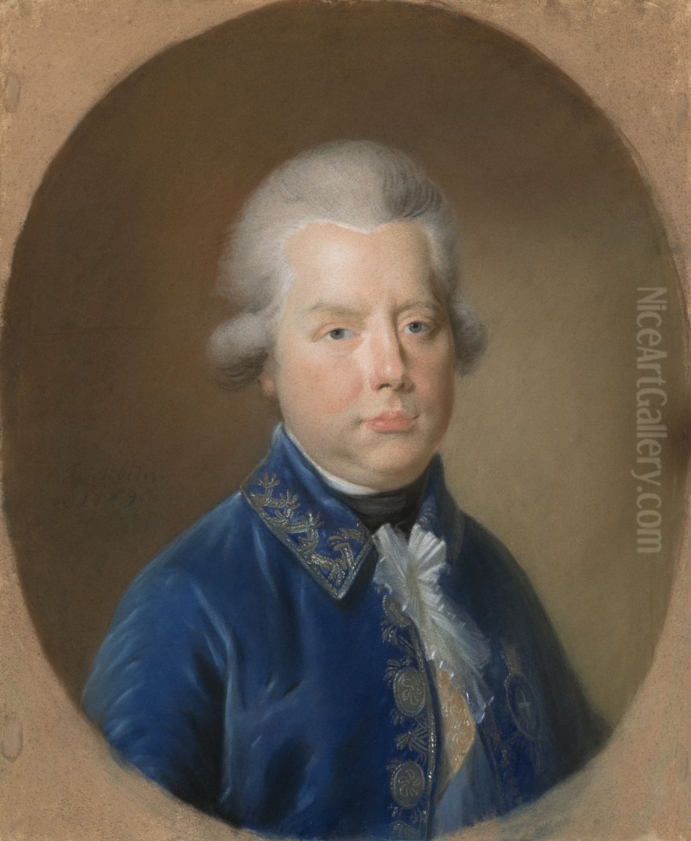 Willem V (1748-1806), prins van Oranje-Nassau Oil Painting by Johann Friedrich August Tischbein