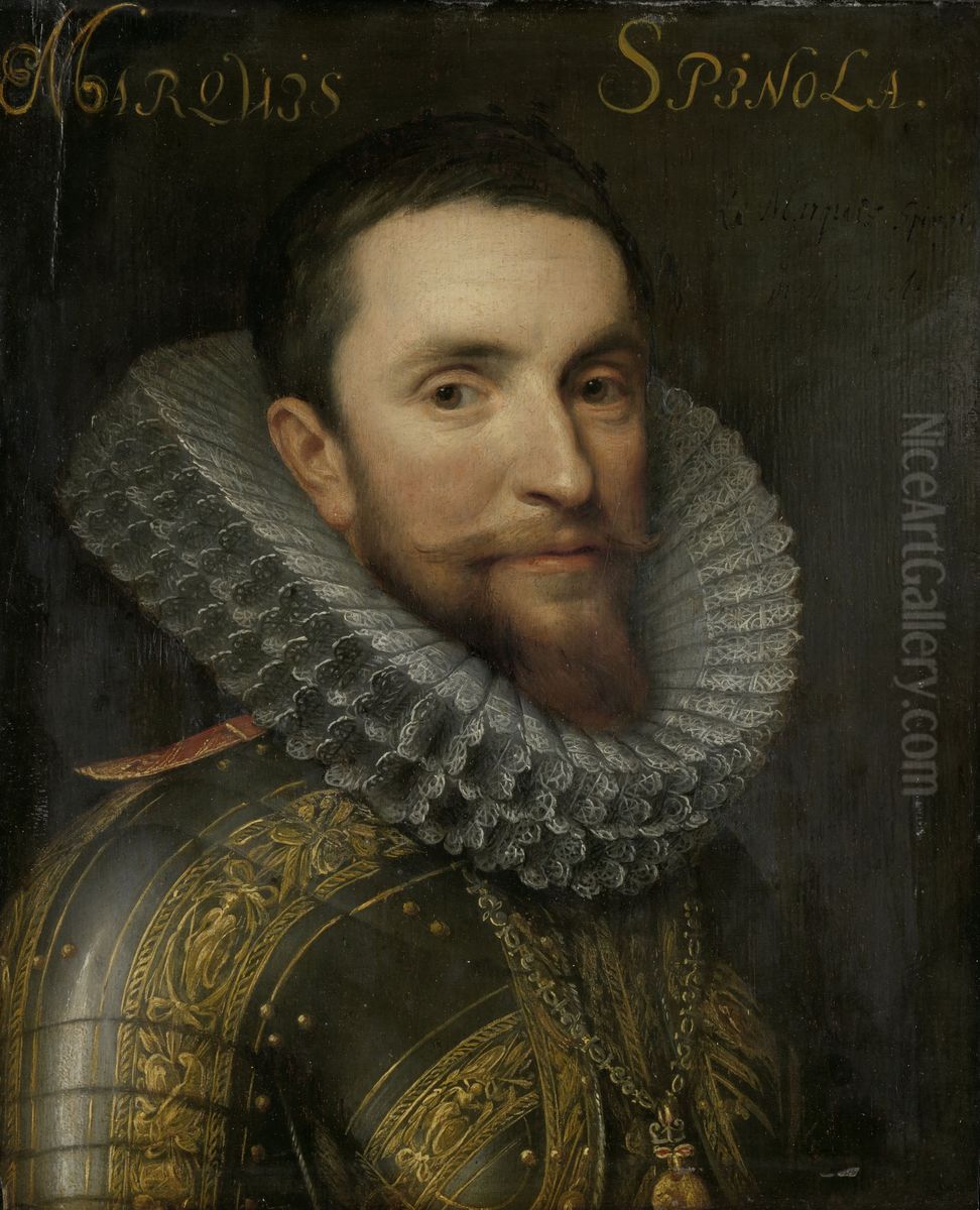 Portrait of Ambrogio Spinola Oil Painting by Michiel Jansz. van Mierevelt