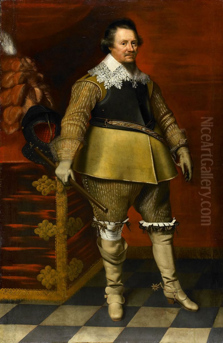 Portrait of Ernst Casimir I, Count of Nassau-Dietz Oil Painting by Wybrand de Geest