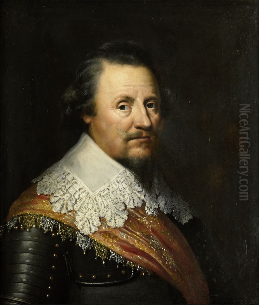 Portret van Ernst Casimir I (1573-1632), graaf van Nassau-Dietz Oil Painting by Wybrand de Geest