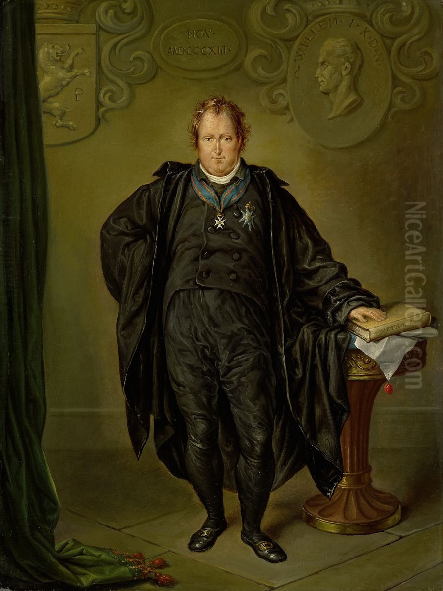 Joan Melchior Kemper (1776-1824). Rechtsgeleerde en staatsman Oil Painting by David Pierre Giottino Humbert de Superville