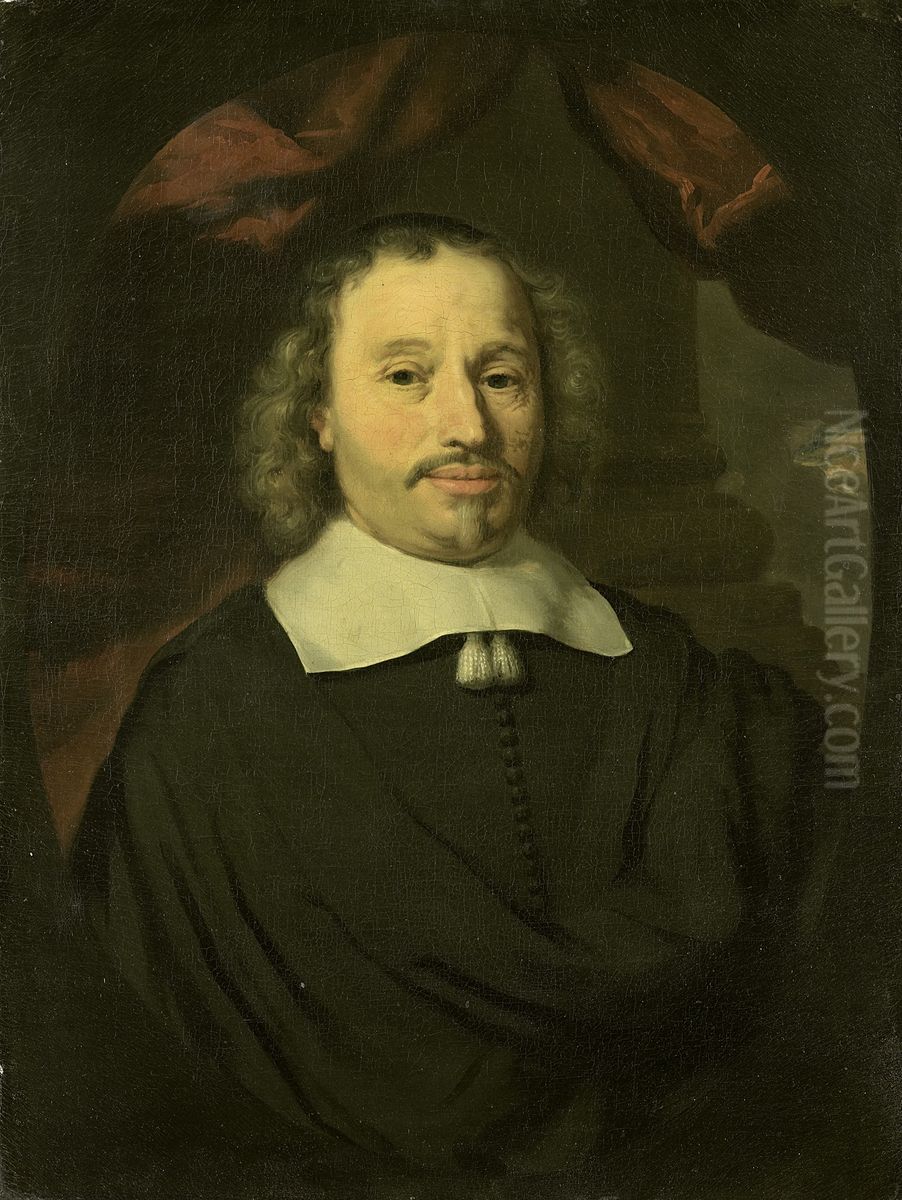 Portrait of Hendrick Wijnands  (1601/02-1676) Oil Painting by Nicolaes Maes