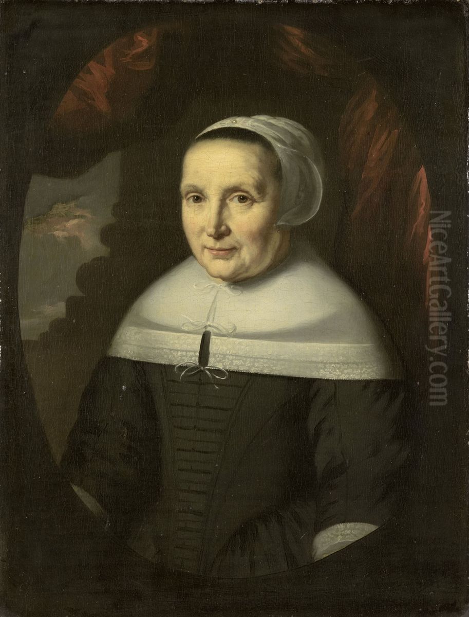 Portrait of Aeltje Denijs (1598/1599-....) Oil Painting by Nicolaes Maes