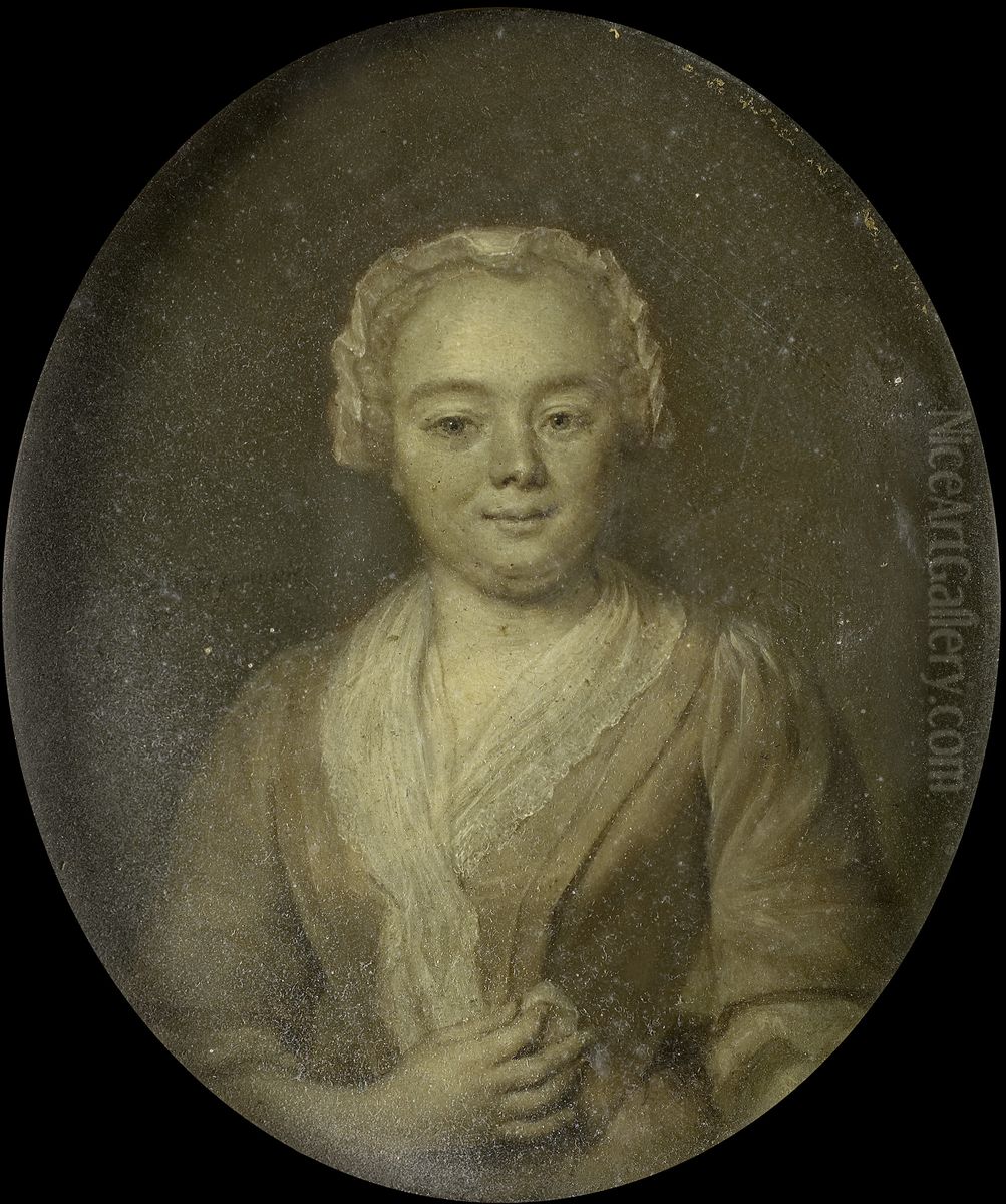 Margaretha van Leuvenigh (1705-85). Echtgenote van Bernardus de Bosch Oil Painting by Jan Maurits Quinkhard