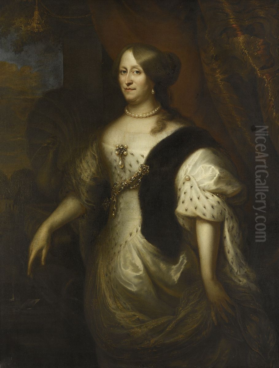 Cornelia Teding van Berkhout (1614-80), Wife of Maerten Harpertsz Tromp Oil Painting by Jan Lievens