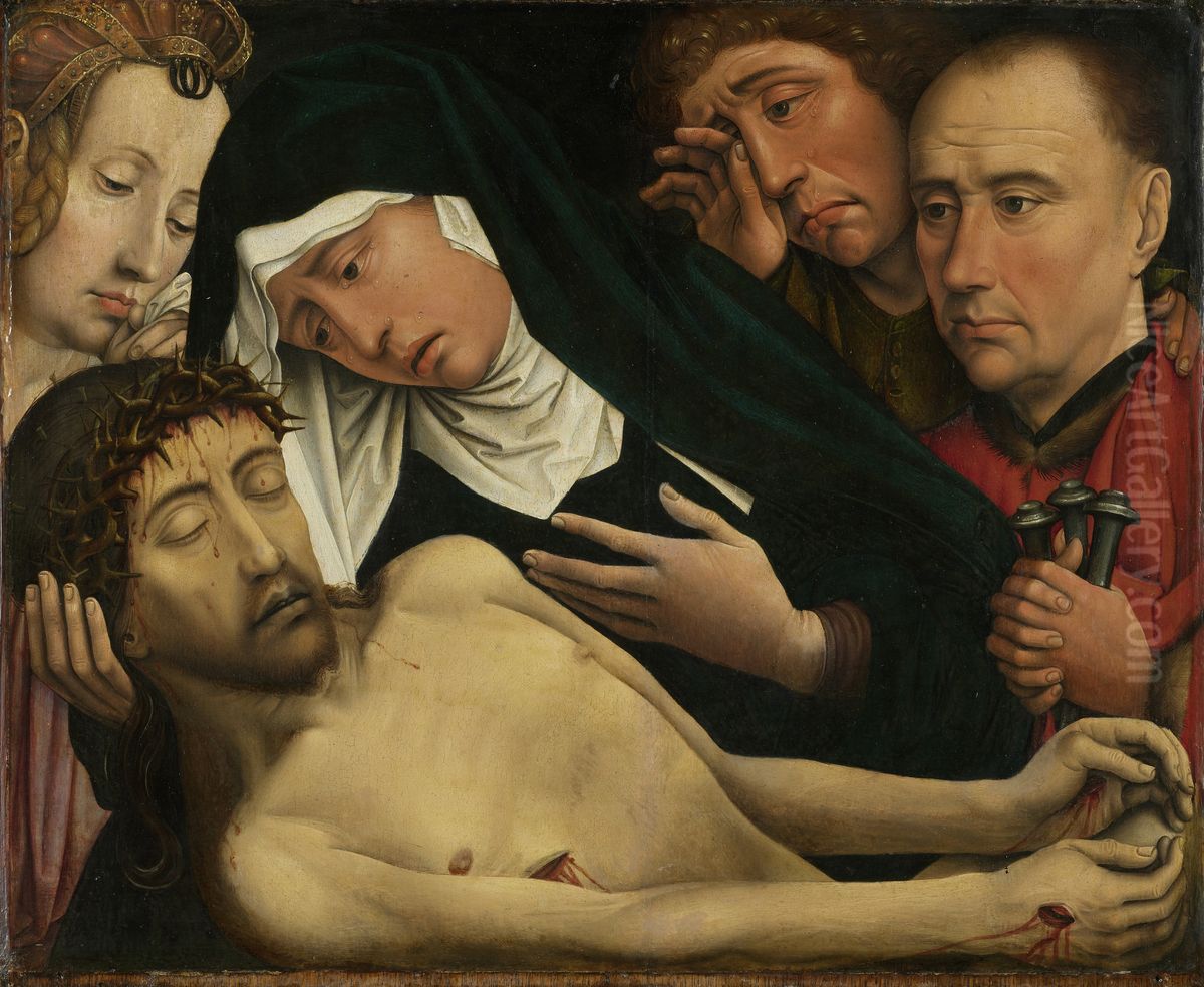The Lamentation of Christ Oil Painting by Colijn de Coter
