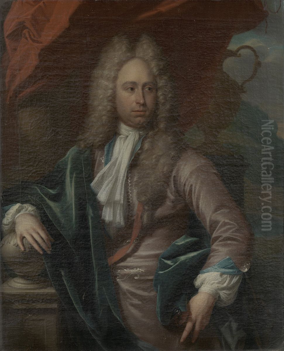 Caspar Adriaen Parduyn (1685-1735). Baljuw van Middelburg Oil Painting by Philip van Dijk