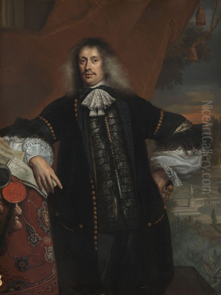 Portrait of Hieronymus van Beverningk Oil Painting by Jan de Baen