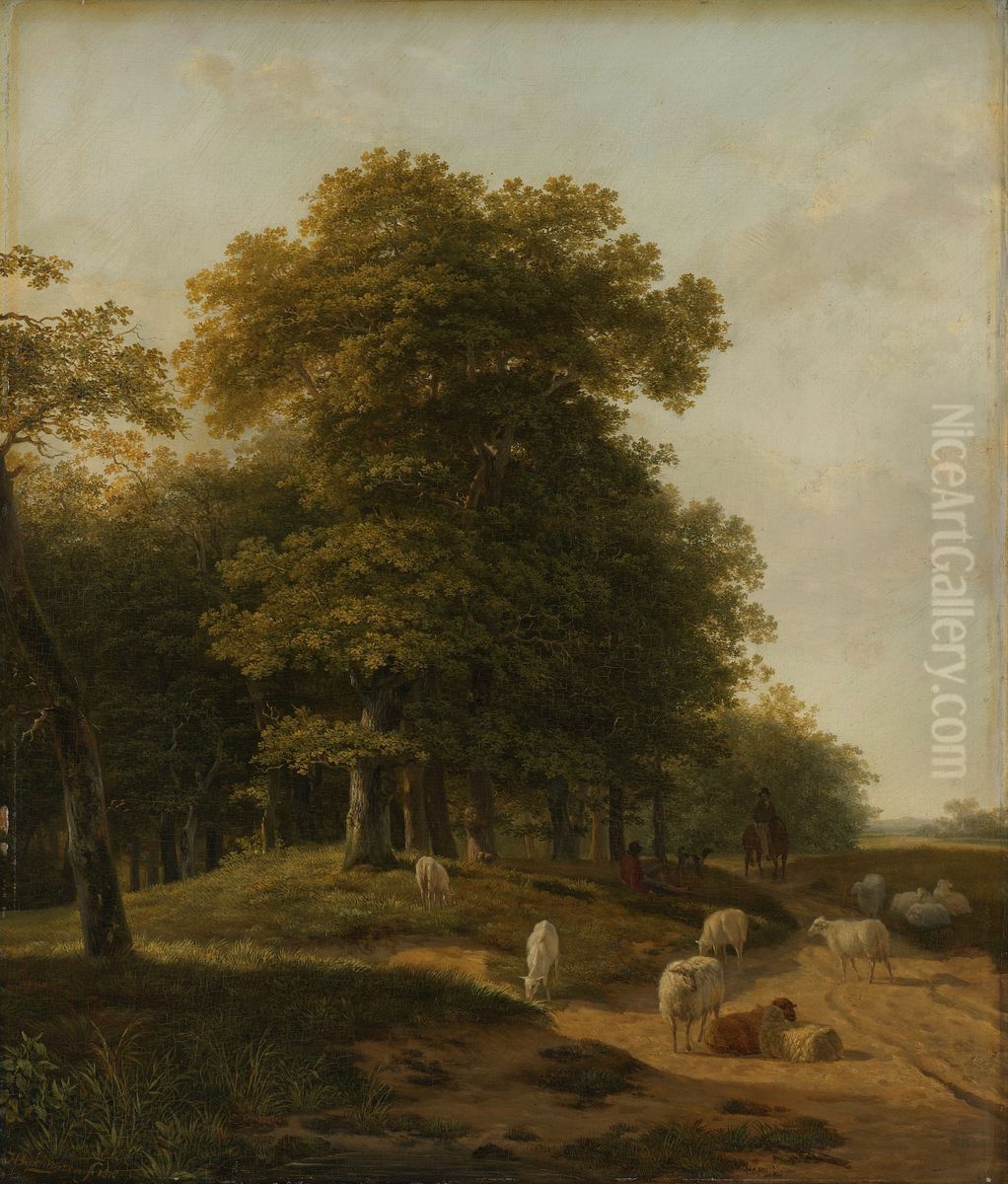 Gelders landschap Oil Painting by Hendrik van de Sande Bakhuyzen