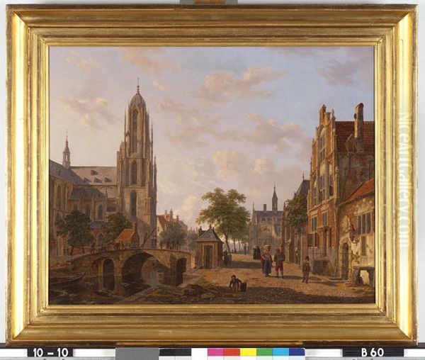City View Oil Painting by Bartholomeus van Hove