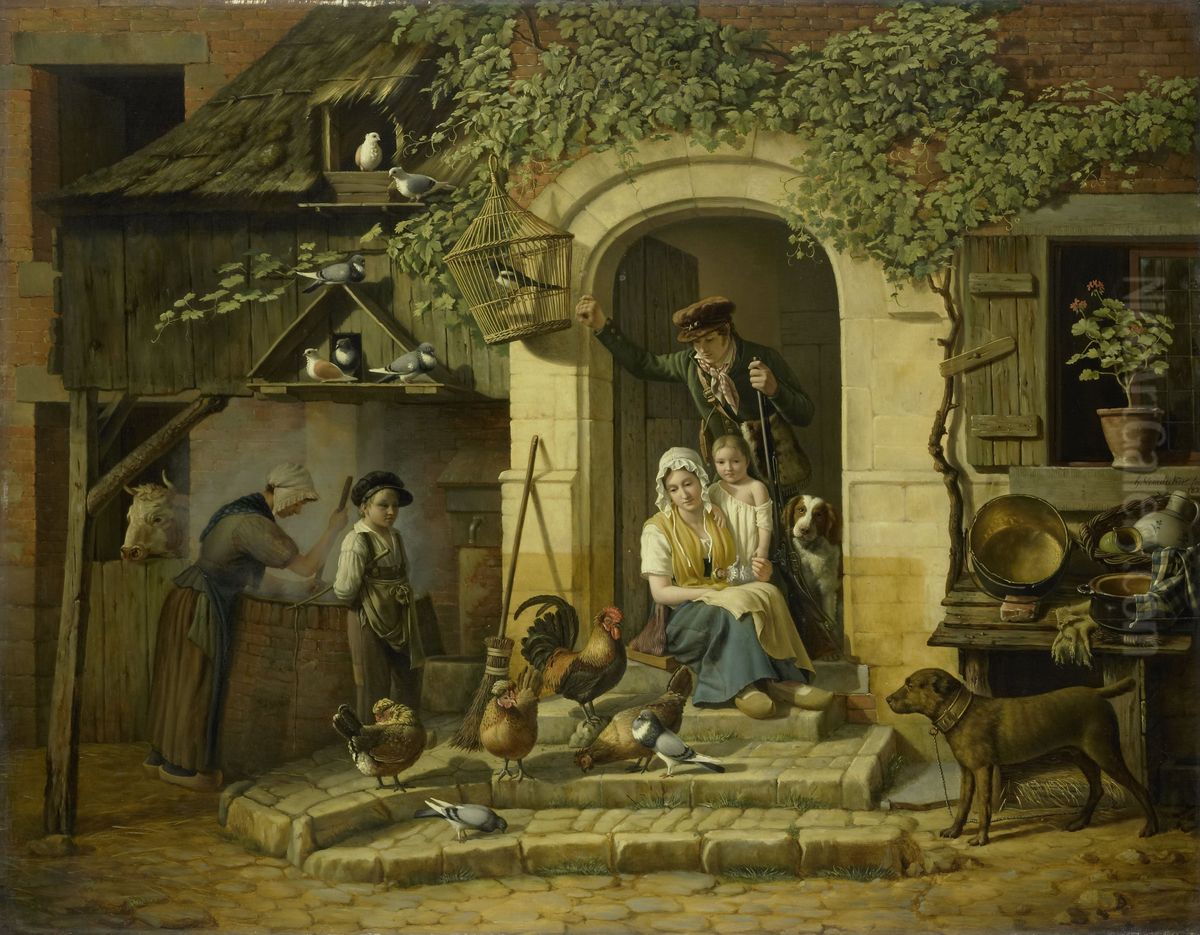 The Home of a Hunter Oil Painting by Henry Voordecker