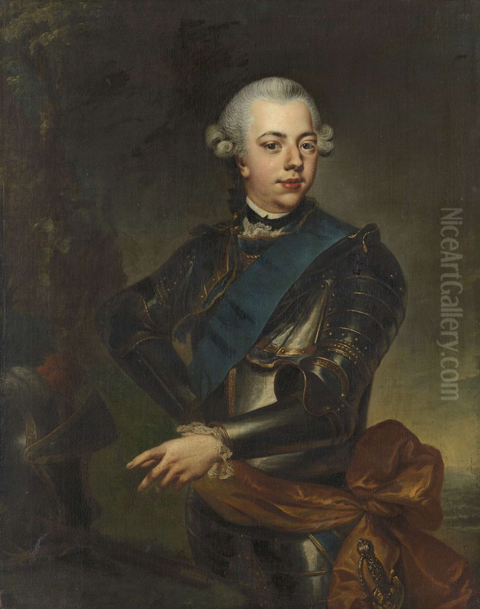 Willem V (1748-1806), prins van Oranje-Nassau Oil Painting by Johann Georg Ziesenis