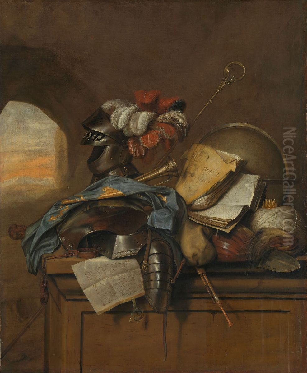 Vanitas stilleven Oil Painting by Cornelis Brise