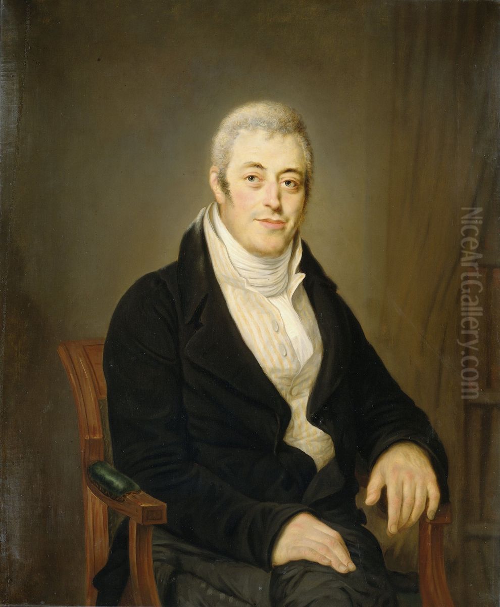 Jonas Daniel Meijer (1780-1834). Rechtsgeleerde Oil Painting by Louis Moritz