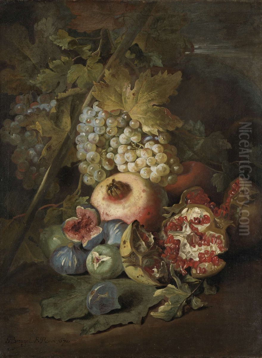 Stilleven met vruchten Oil Painting by Abraham Brueghel