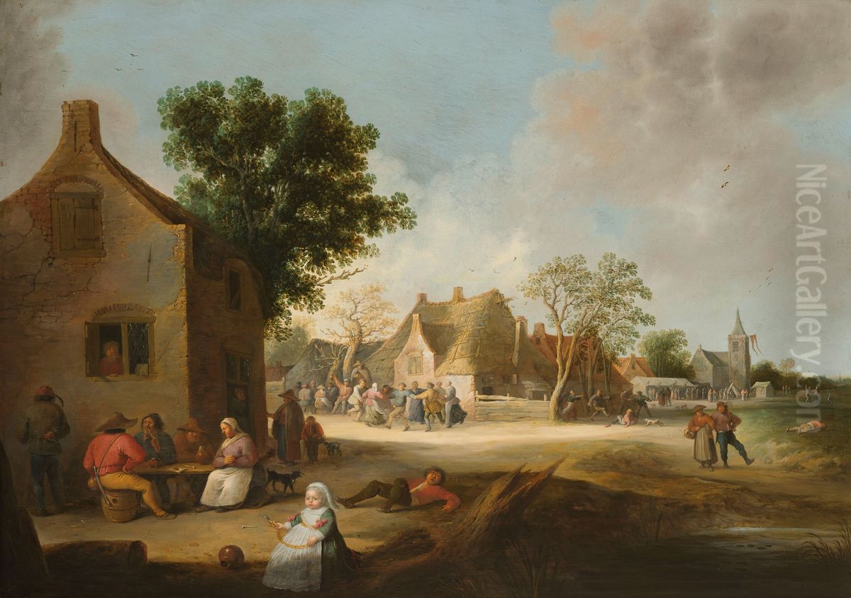 Boerenkermis Oil Painting by Pieter de Bloot