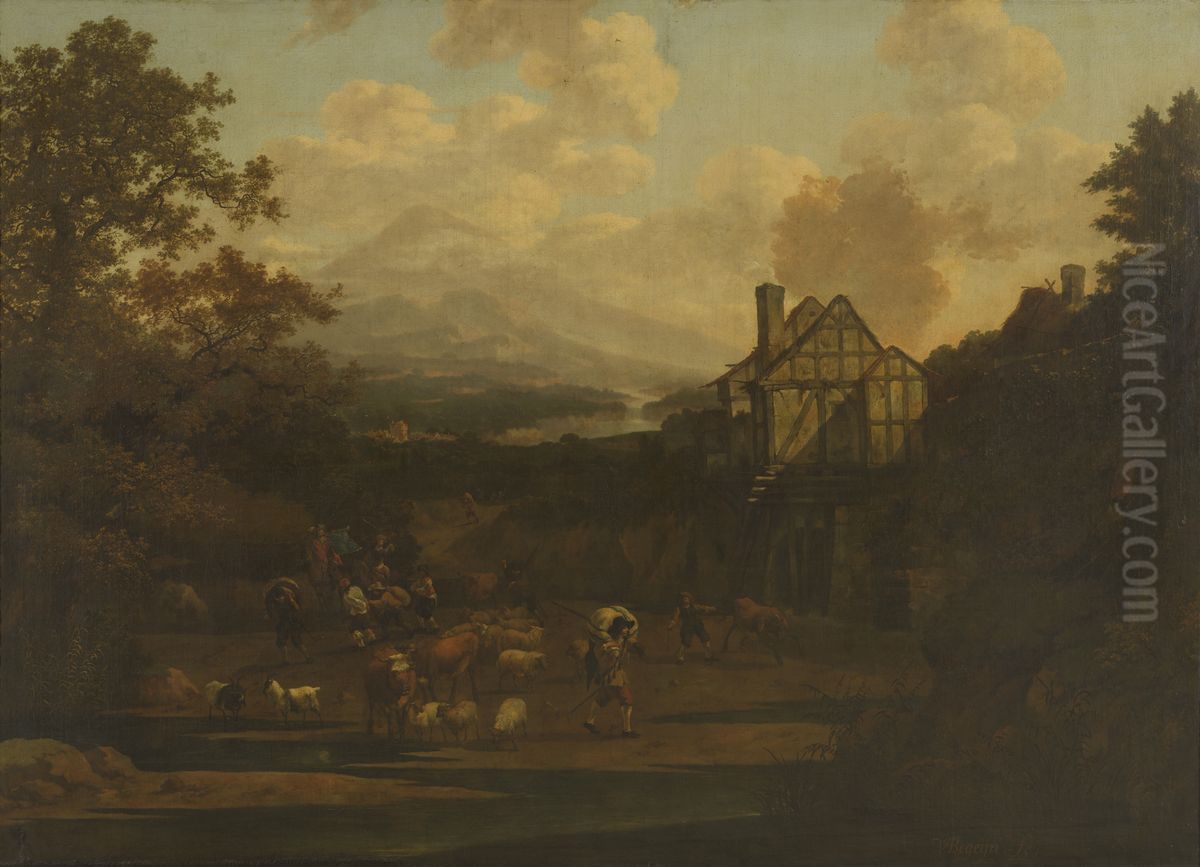 Plundering Oil Painting by Abraham Begeyn