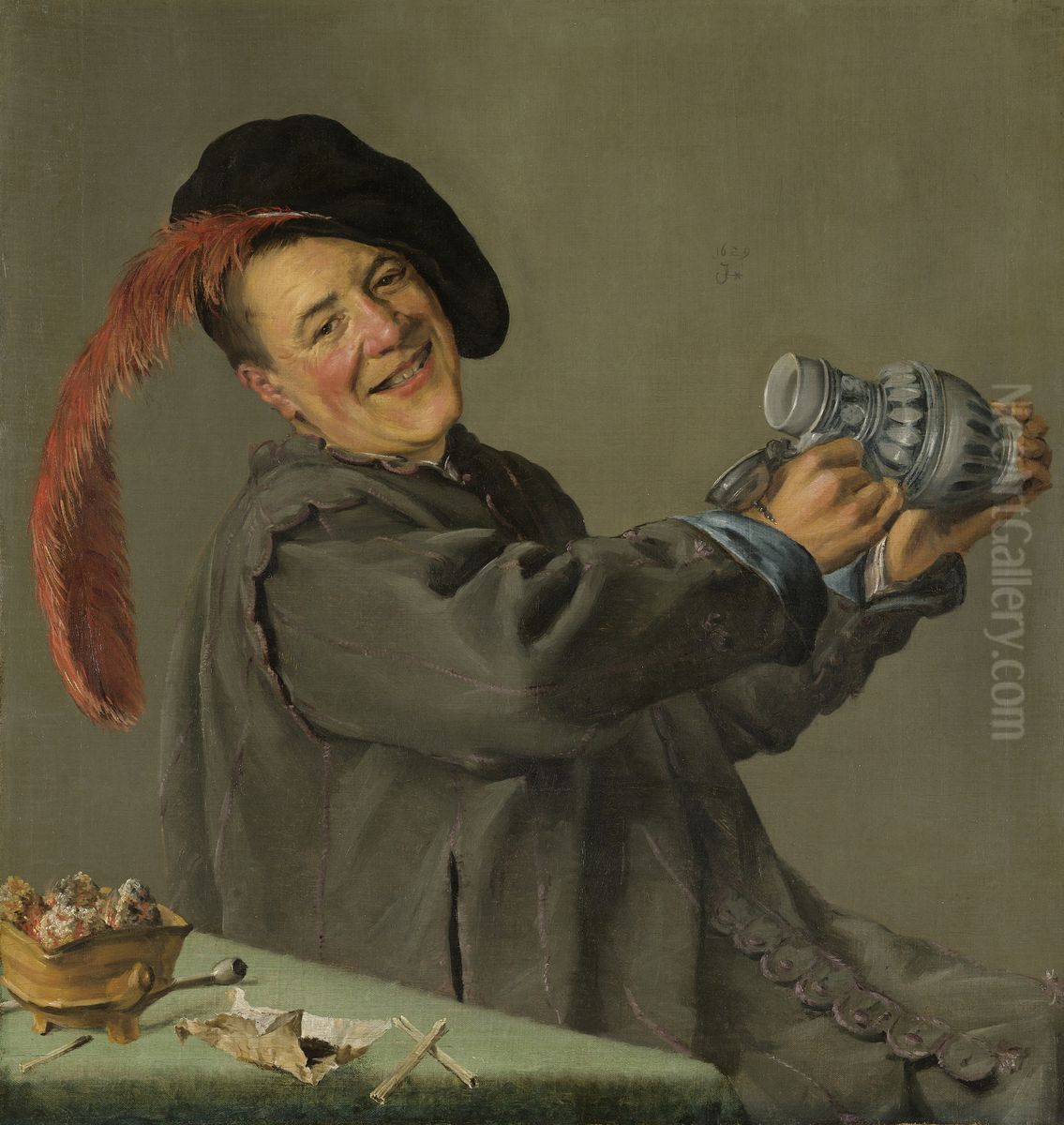 The Jolly Drinker Oil Painting by Judith Leyster