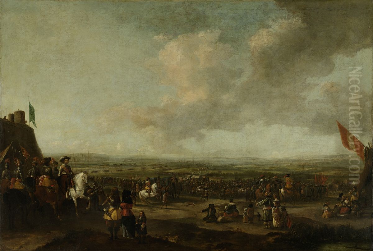 Frederick Henry at the Surrender of Maastricht, 22 August 1632 Oil Painting by Pieter Wouwerman