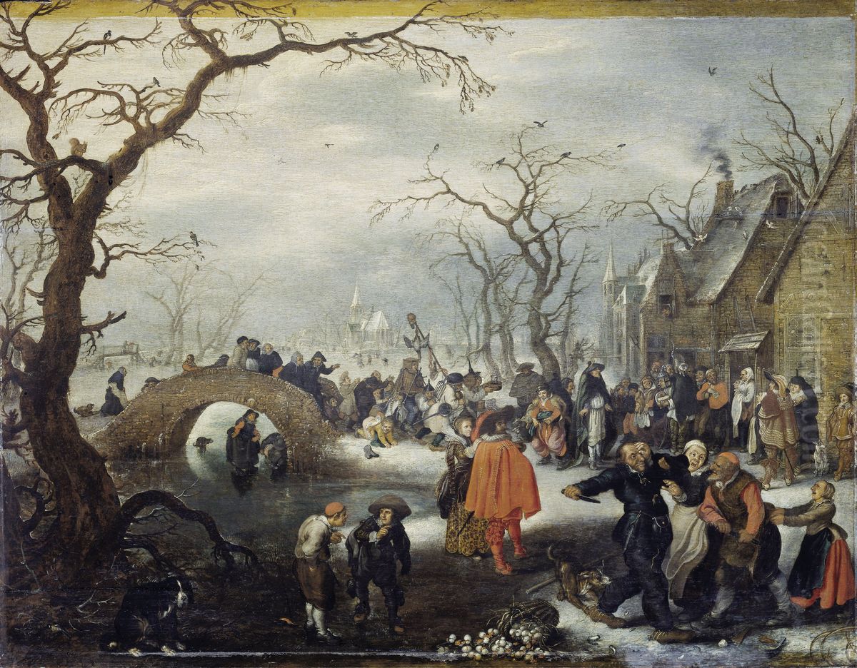 Shrove Tuesday in the Country Oil Painting by Adriaen van de Venne