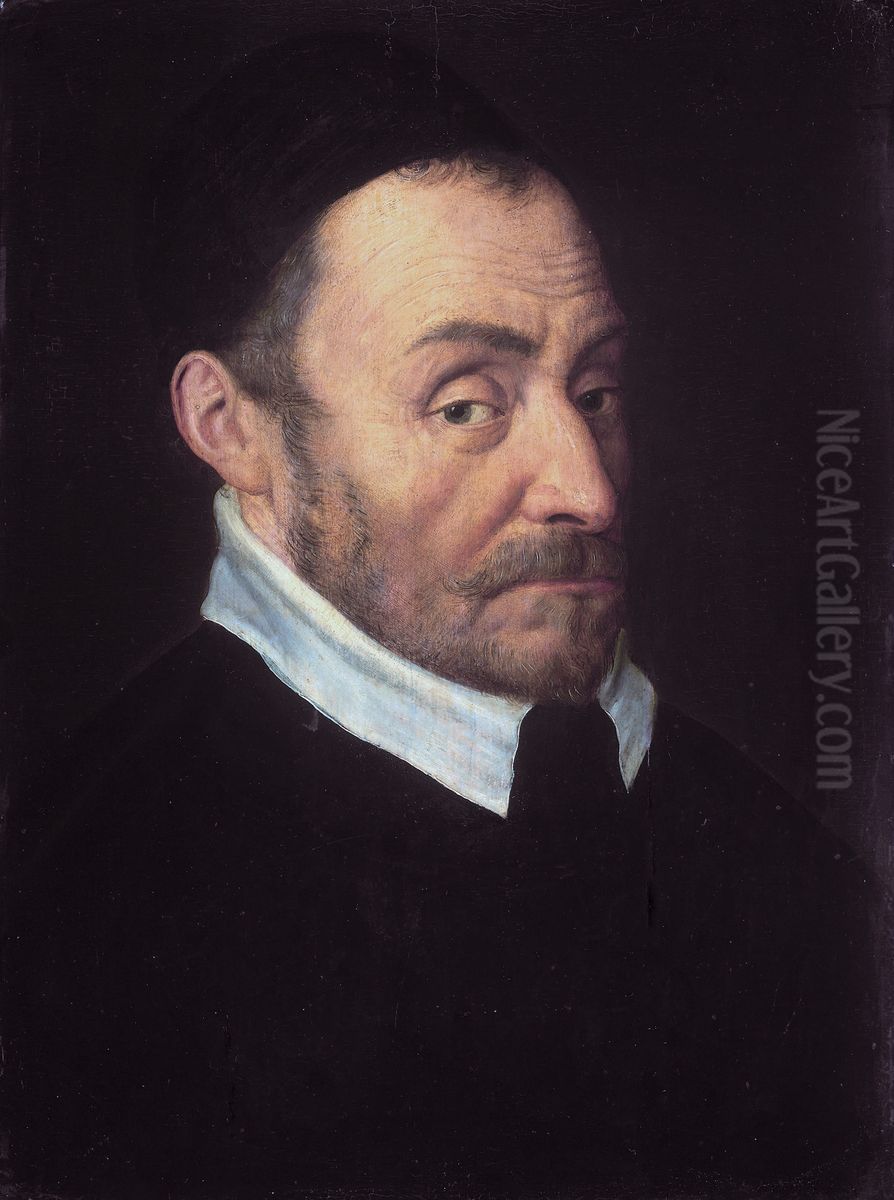 Portrait of William I (1533-1584), Prince of Orange, called William the Silent Oil Painting by Dirck Barendsz.