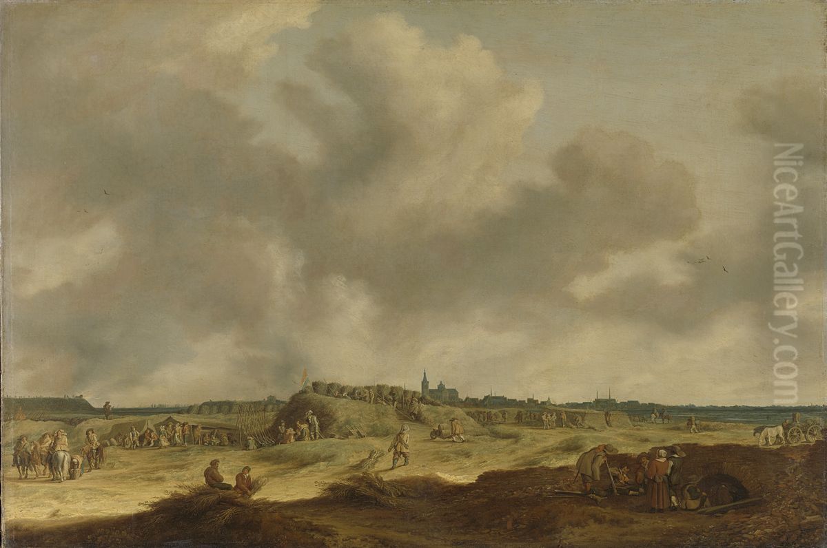 Frederik Hendrik before 's-Hertogenbosch Oil Painting by Pieter de Neyn