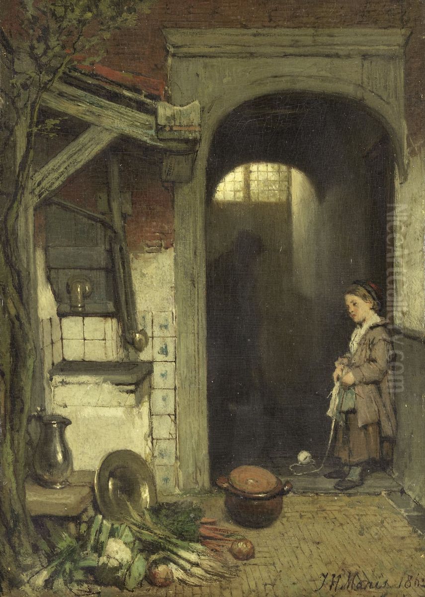 Achterplaatsje Oil Painting by Jacob Maris