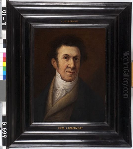 Frits A. Rosenveldt (1769-1847), Actor and Soldier Oil Painting by Johannes Jelgerhuis