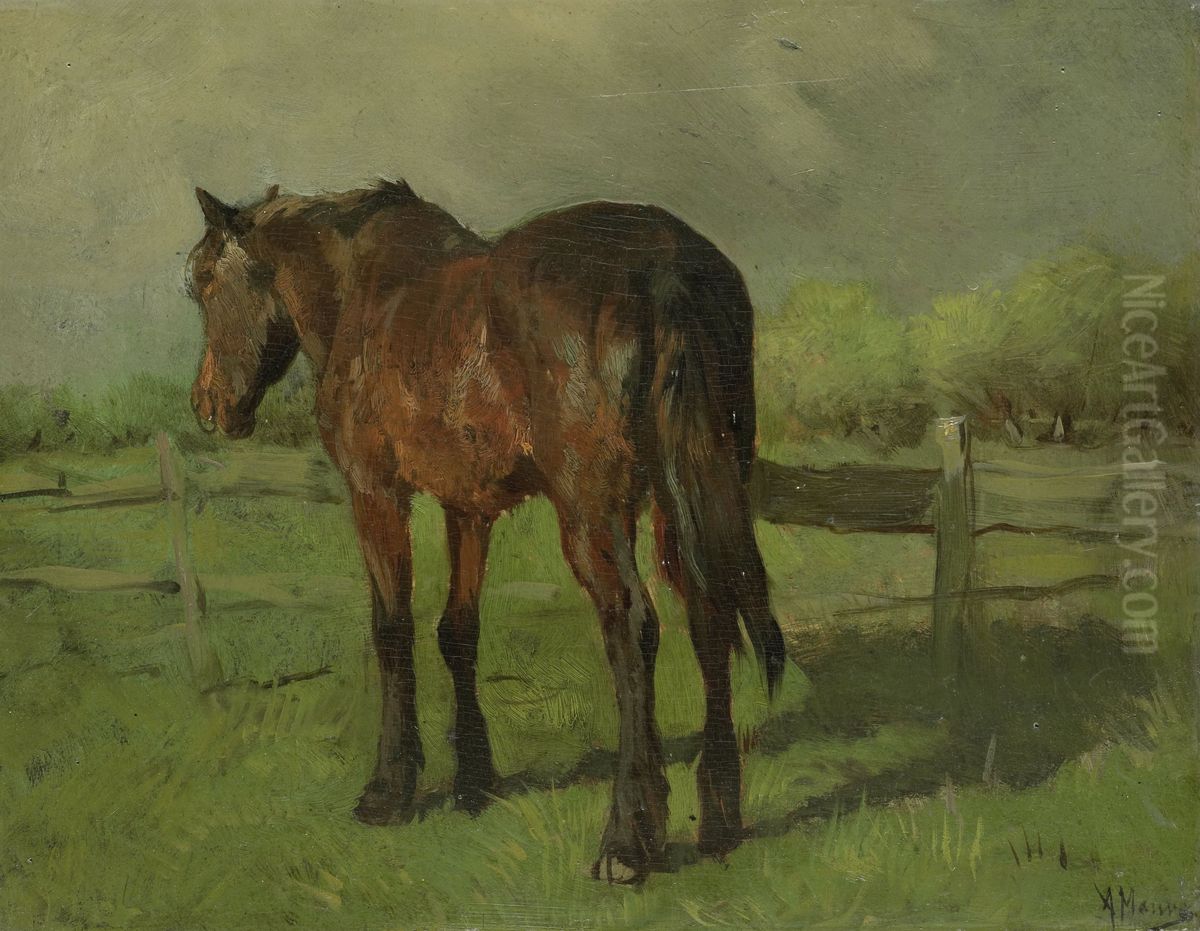 Paard Oil Painting by Anton Mauve