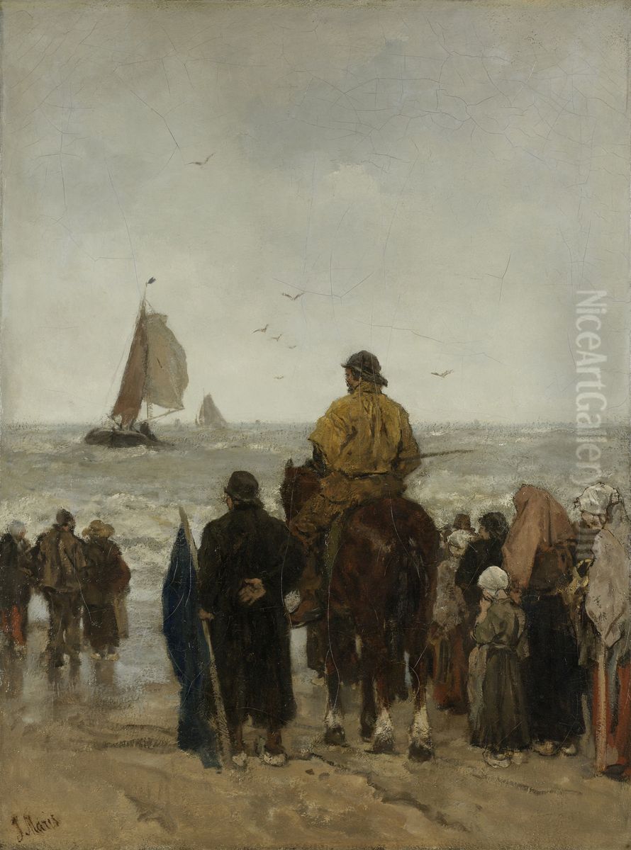 Arrival of the Boats Oil Painting by Jacob Maris