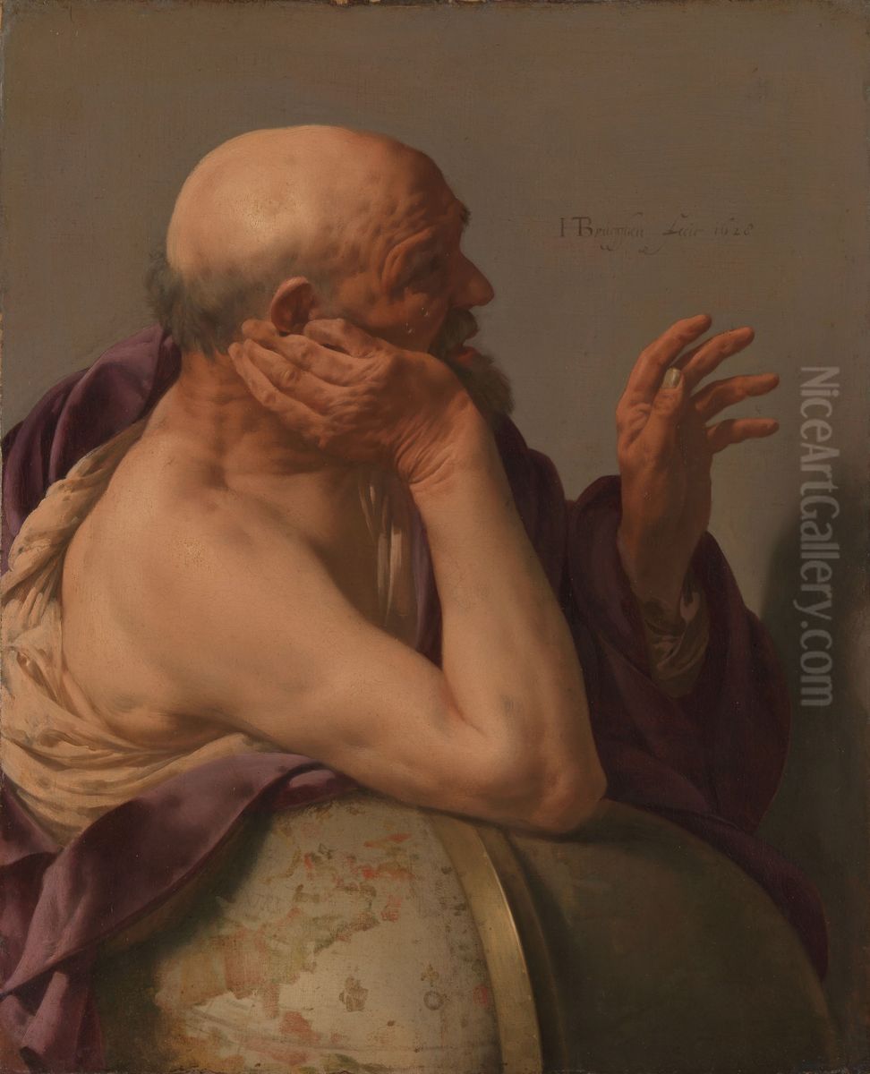 Heraclitus Oil Painting by Hendrick Ter Brugghen