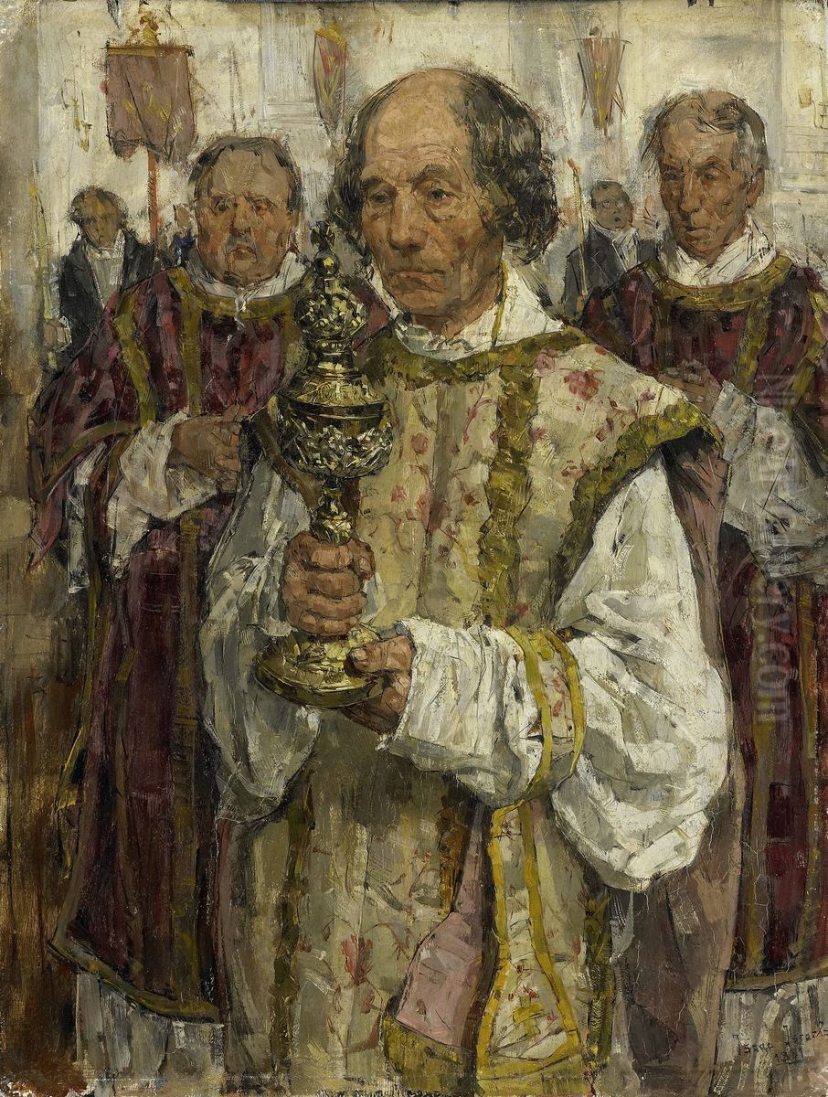 Procession in The Hague Oil Painting by Isaac Lazarus Israels