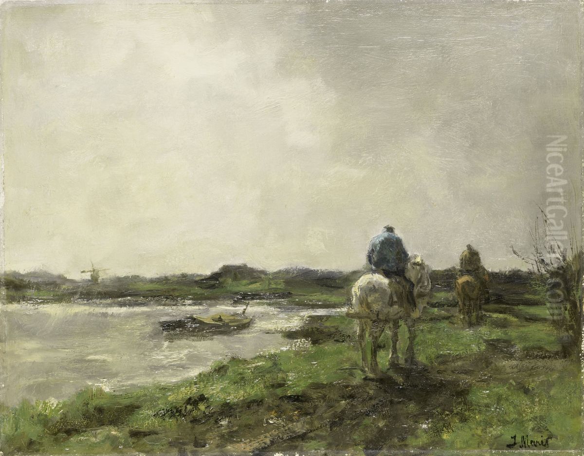 Jaagpad Oil Painting by Jacob Maris