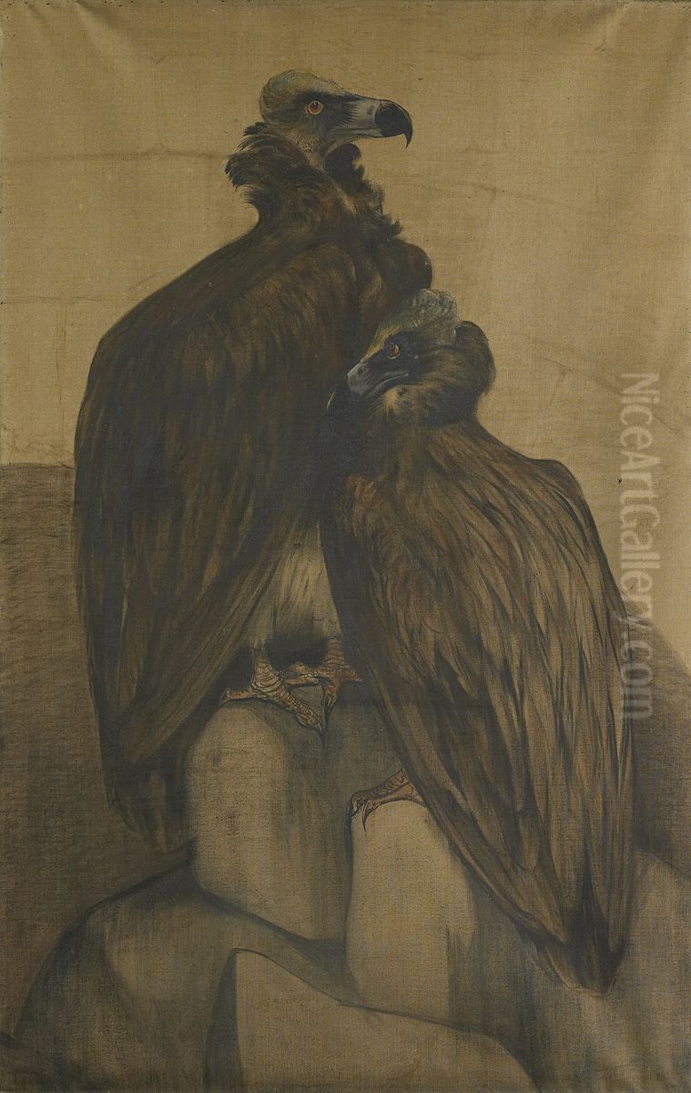 Twee monniksgieren Oil Painting by Theo van Hoytema