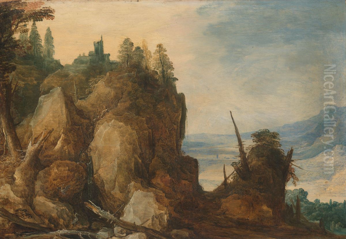 Berggezicht Oil Painting by Joos de Momper the Younger