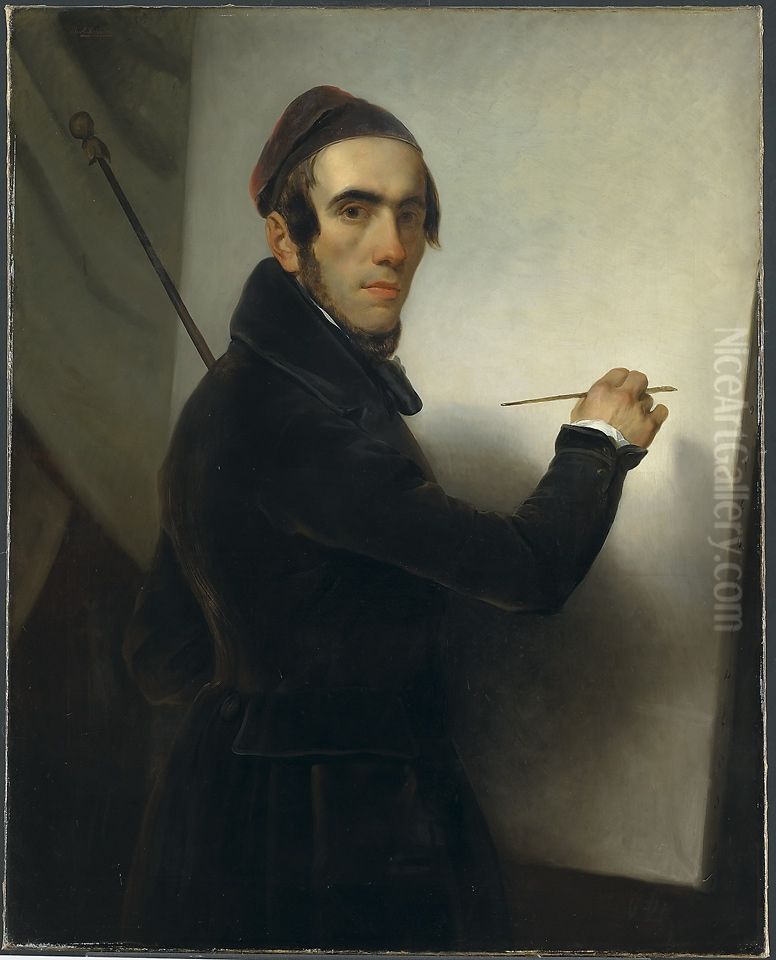 Self-portrait Oil Painting by Willem Hendrik Schmidt