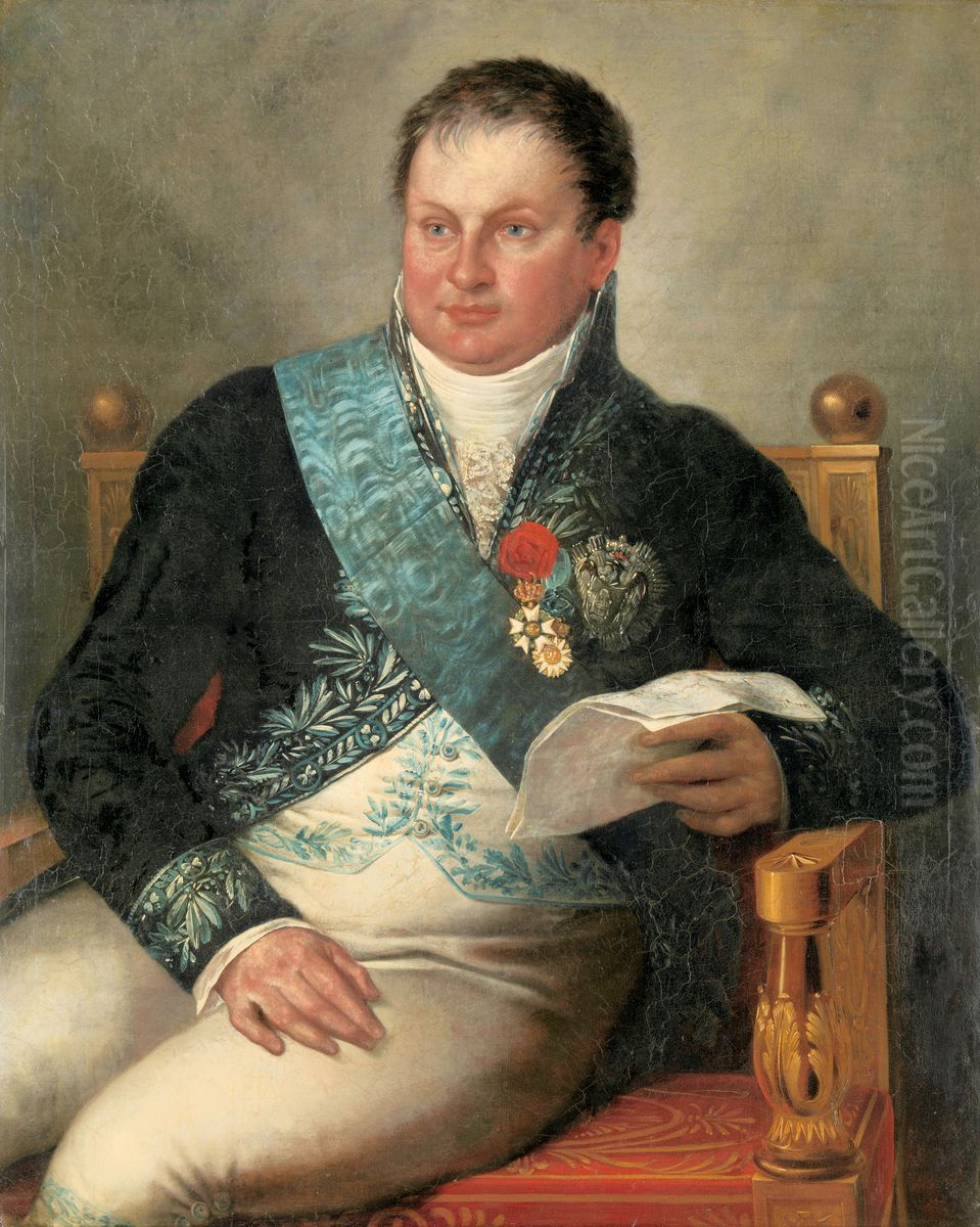 Portrait of Isaac Jan Alexander Gogel Oil Painting by Mattheus Ignatius van Bree
