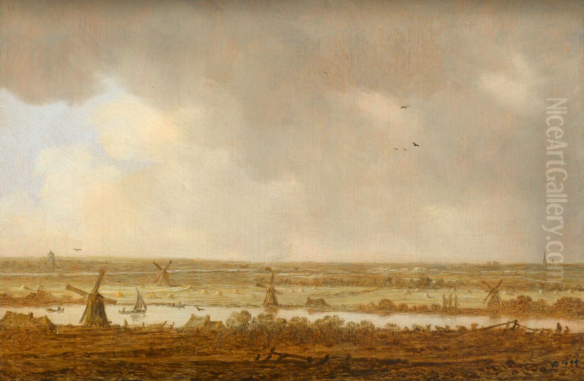 Polderlandschap Oil Painting by Jan van Goyen