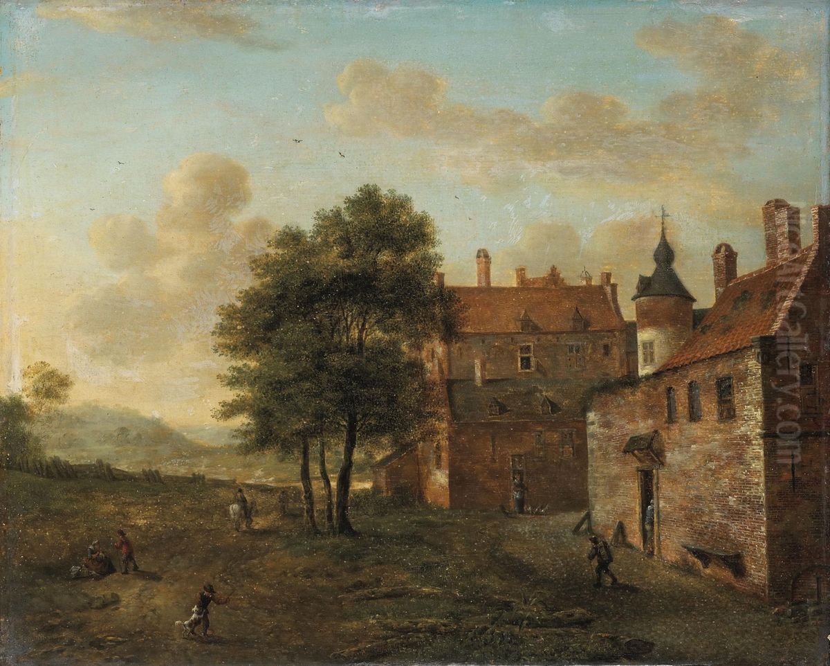 A country home Oil Painting by Jan Van Der Heyden