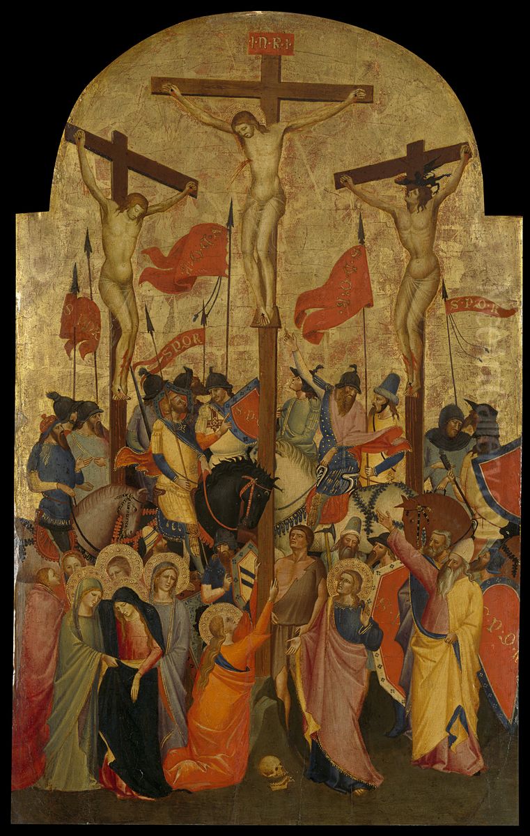 Calvary Oil Painting by Niccolo di Pietro Gerini