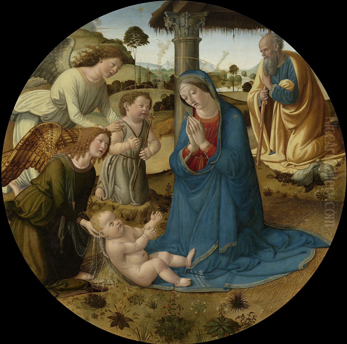 The Adoration of the Christ Child Oil Painting by Cosimo Rosselli